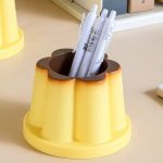 1pc Charming Pudding-Shaped Pen Holder - Best Gift, Adorable Office Desk Accessory