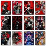 Persona 5 Canvas Poster – Japanese Classic Video Game Wall Art for Gaming Room & Home Decor